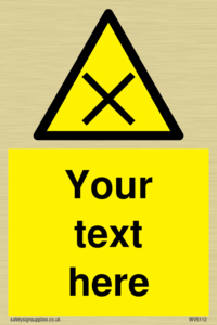 Custom Harmful Sign