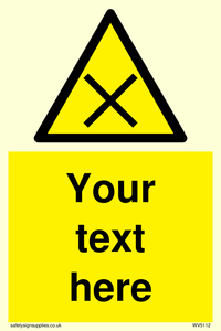 Custom Harmful Sign