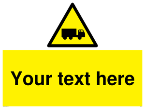Custom Lorry Hazard Sign