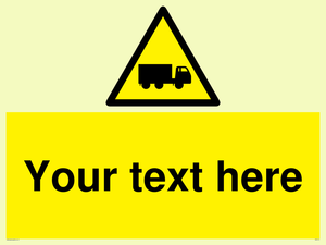 Custom Lorry Hazard Sign