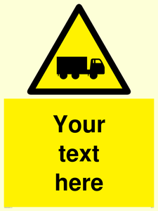 Custom Lorry Hazard Sign