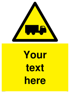 Custom Lorry Hazard Sign