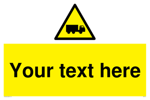 Custom Lorry Hazard Sign 