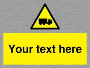 Custom Lorry Hazard Sign