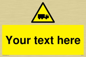 Custom Lorry Hazard Sign