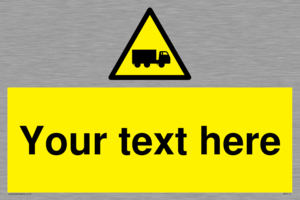 Custom Lorry Hazard Sign