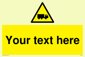 Custom Lorry Hazard Sign