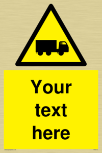 Custom Lorry Hazard Sign