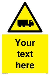 Custom Lorry Hazard Sign 