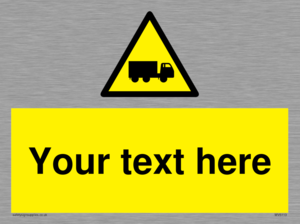 Custom Lorry Hazard Sign