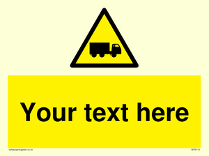 Custom Lorry Hazard Sign