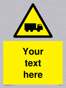 Custom Lorry Hazard Sign