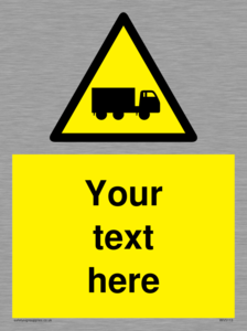 Custom Lorry Hazard Sign