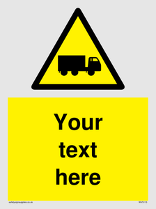 Custom Lorry Hazard Sign