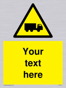 Custom Lorry Hazard Sign