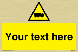 Custom Lorry Hazard Sign