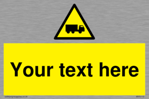 Custom Lorry Hazard Sign