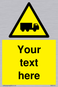 Custom Lorry Hazard Sign