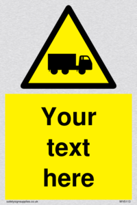 Custom Lorry Hazard Sign