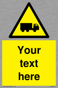 Custom Lorry Hazard Sign
