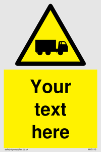 Custom Lorry Hazard Sign