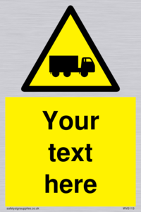 Custom Lorry Hazard Sign