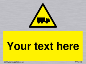 Custom Lorry Hazard Sign