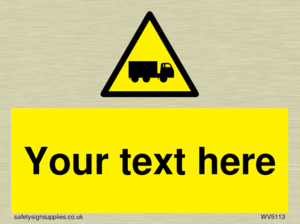 Custom Lorry Hazard Sign