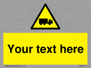 Custom Lorry Hazard Sign