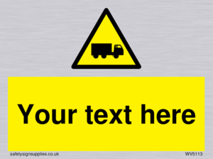 Custom Lorry Hazard Sign