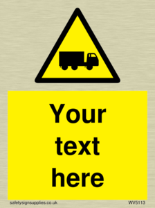 Custom Lorry Hazard Sign