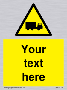 Custom Lorry Hazard Sign