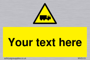 Custom Lorry Hazard Sign