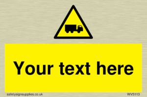 Custom Lorry Hazard Sign