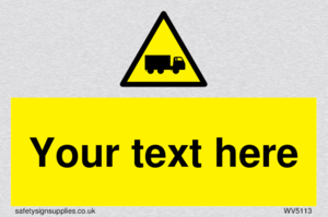 Custom Lorry Hazard Sign