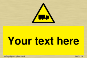 Custom Lorry Hazard Sign