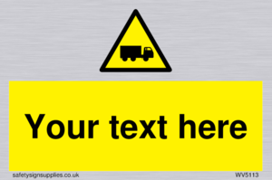 Custom Lorry Hazard Sign