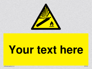 Custom Gas Cylinder Sign