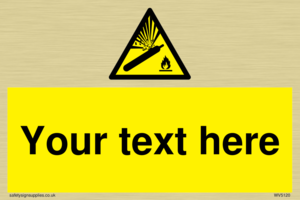 Custom Gas Cylinder Sign