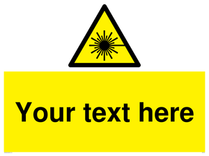 Custom Laser Hazard Sign