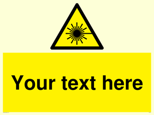 Custom Laser Hazard Sign