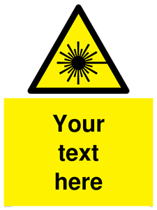 Custom Laser Hazard Sign