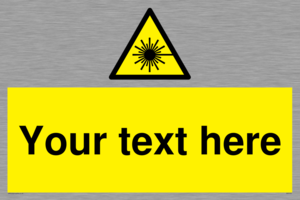 Custom Laser Hazard Sign