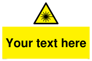 Custom Laser Hazard Sign