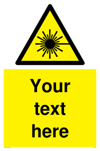 Custom Laser Hazard Sign