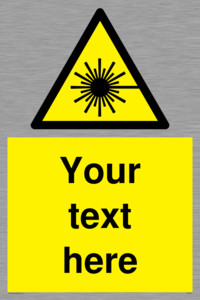 Custom Laser Hazard Sign