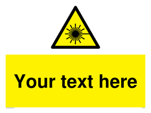 Custom Laser Hazard Sign