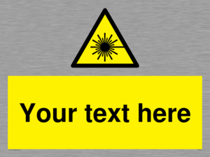 Custom Laser Hazard Sign