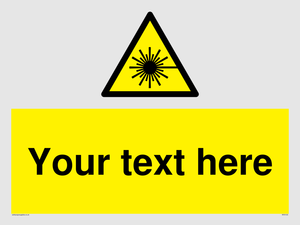 Custom Laser Hazard Sign
