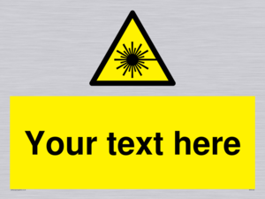 Custom Laser Hazard Sign